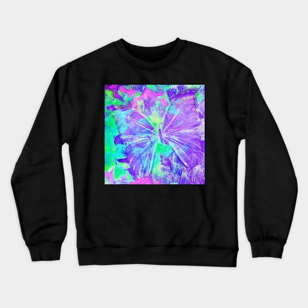 Purple Butterfly by Jan Marvin Crewneck Sweatshirt by janmarvin